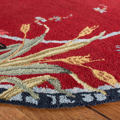 Tapis en laine SAFAVIEH fait main Chelsea Yauheniya motif coq de campagne française