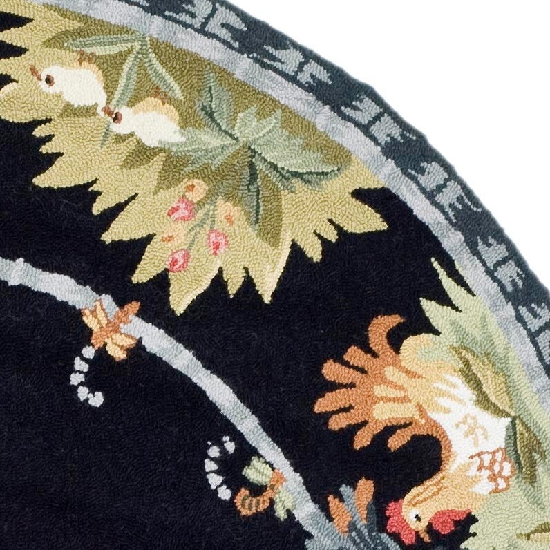 Tapis en laine SAFAVIEH fait main Chelsea Yauheniya motif coq de campagne française