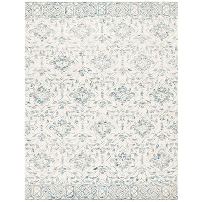 Tapis en laine Elvedina à motif floral, teint à la main par SAFAVIEH