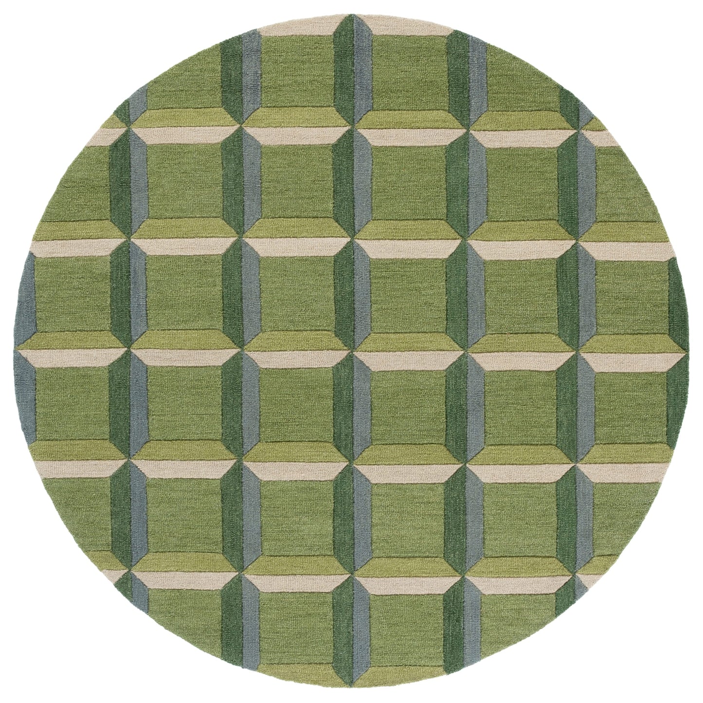 Tapis en laine SAFAVIEH fait main, style Hikariko, moderne du milieu du siècle