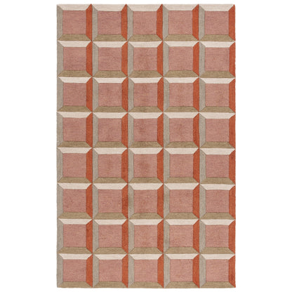 Tapis en laine SAFAVIEH fait main, style Hikariko, moderne du milieu du siècle