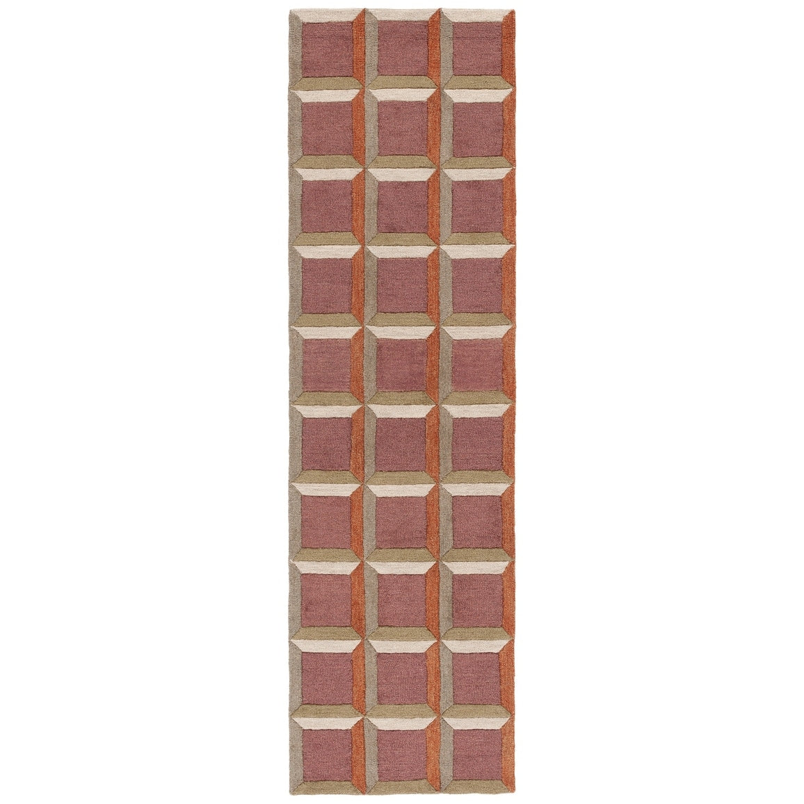 Tapis en laine SAFAVIEH fait main, style Hikariko, moderne du milieu du siècle