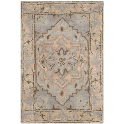 Tapis oriental traditionnel en laine SAFAVIEH fait main, style Dahlia flottant, héritage.