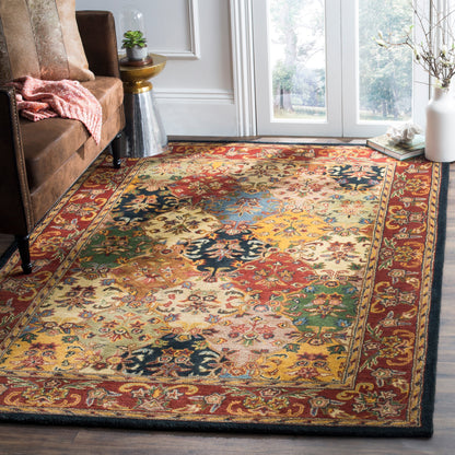 Tapis oriental traditionnel en laine SAFAVIEH fait main, motif reptiles.