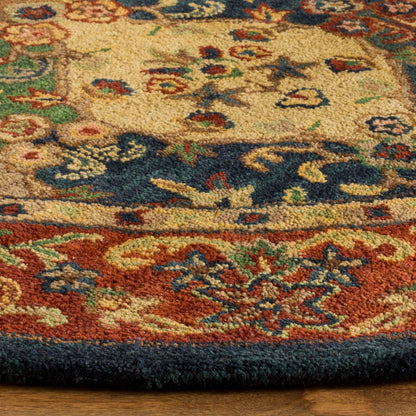 Tapis oriental traditionnel en laine SAFAVIEH fait main, motif reptiles.
