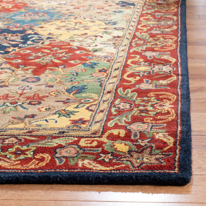 Tapis oriental traditionnel en laine SAFAVIEH fait main, motif reptiles.