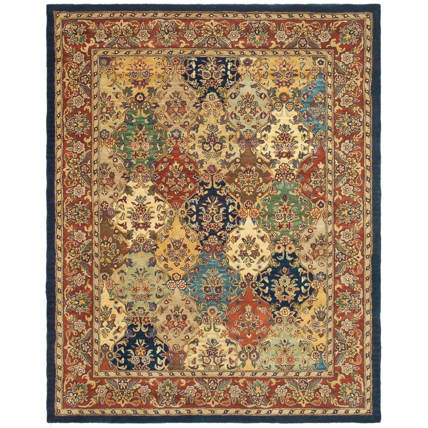 Tapis oriental traditionnel en laine SAFAVIEH fait main, motif reptiles.