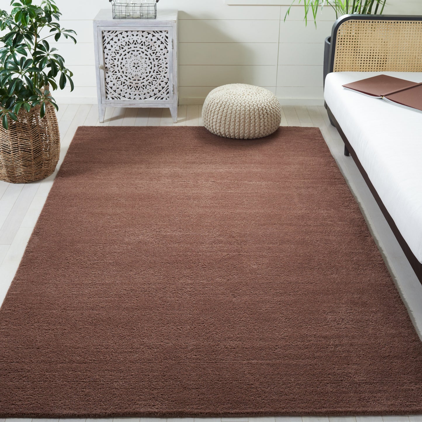 Tapis moderne en laine à carreaux tissés à la main SAFAVIEH Himalaya