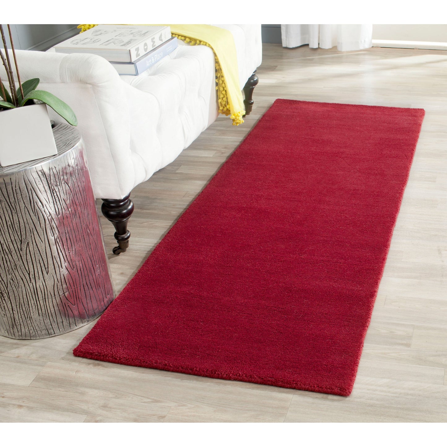 Tapis moderne en laine à carreaux tissés à la main SAFAVIEH Himalaya