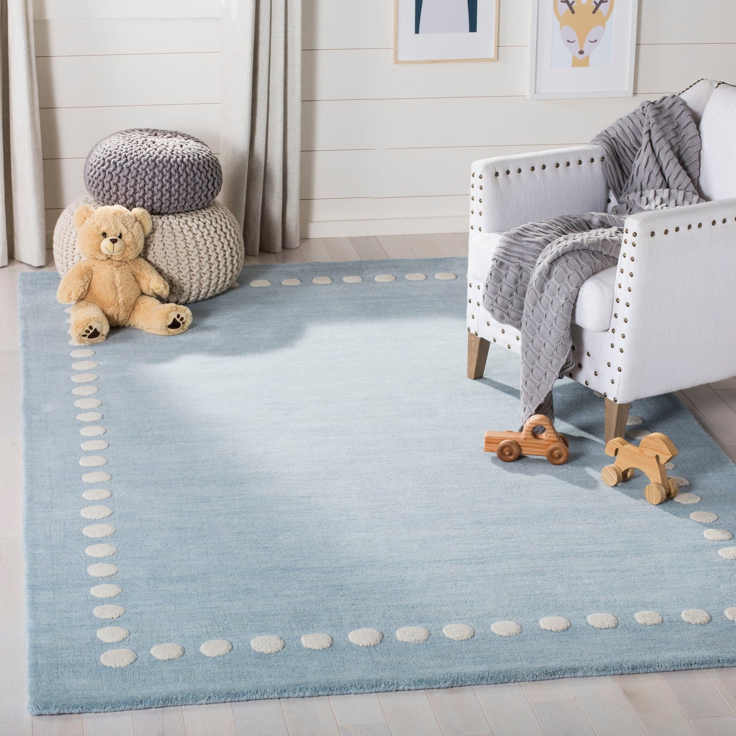 Tapis en laine Alondra pour enfants, fait main, SAFAVIEH