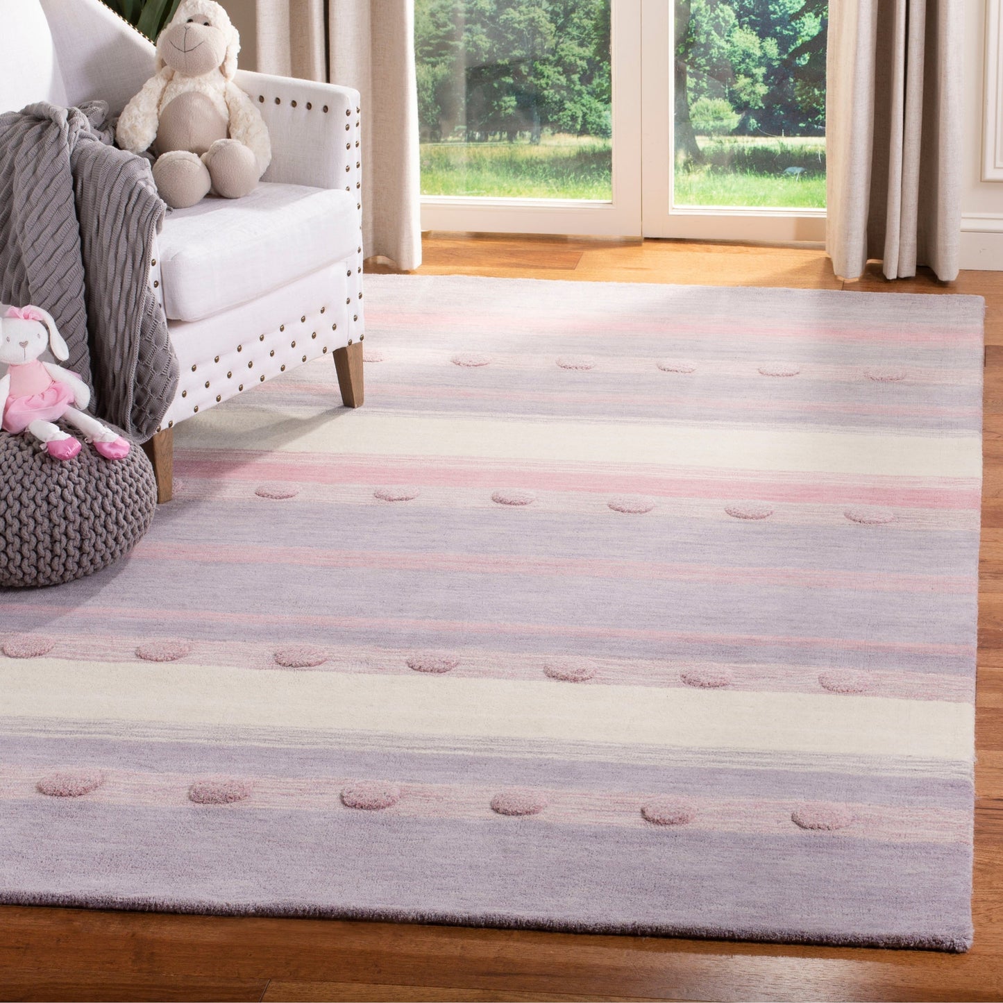 Tapis en laine Kayli pour enfants, fait main, SAFAVIEH