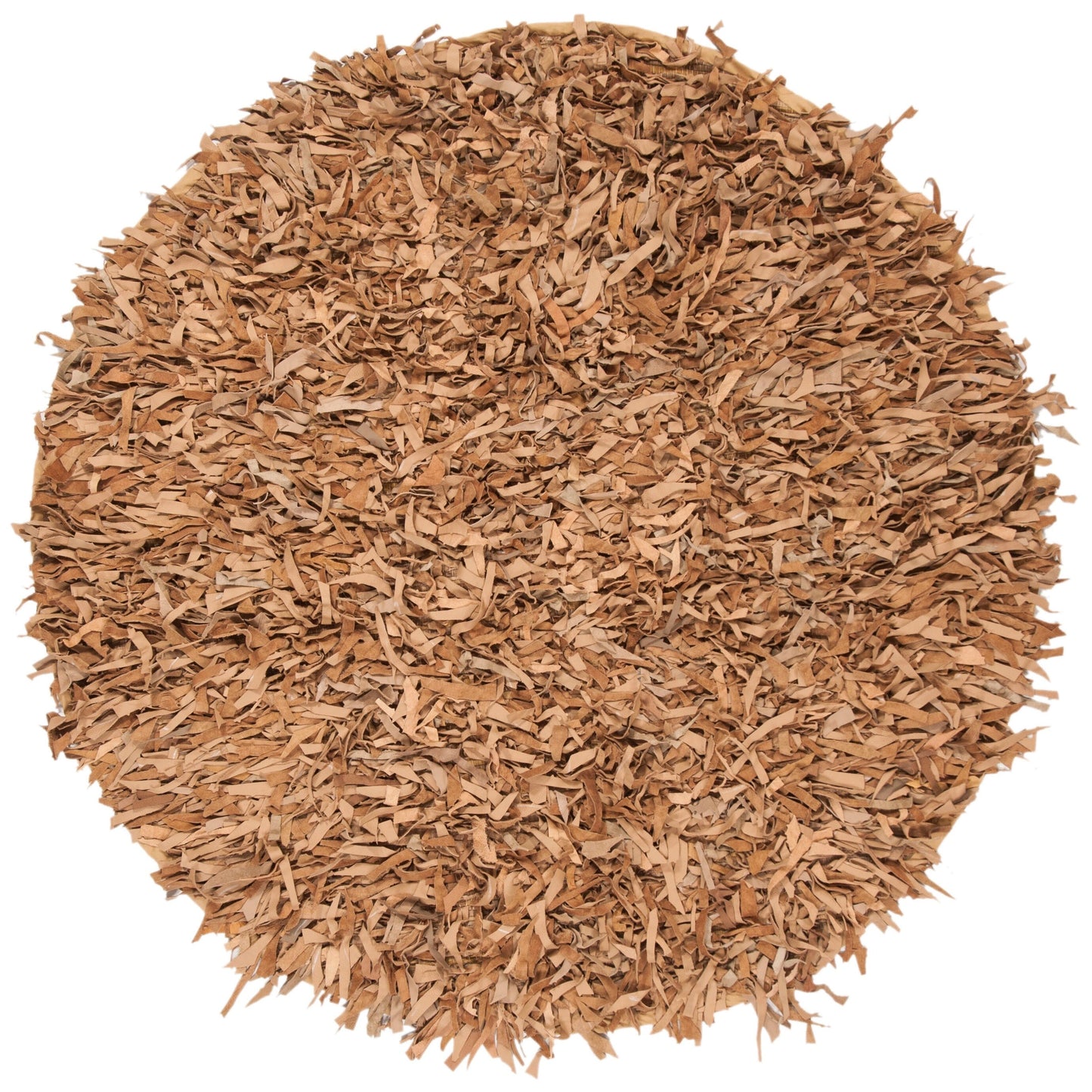 SAFAVIEH Tapis en cuir moderne à poils longs Blayne fait à la main