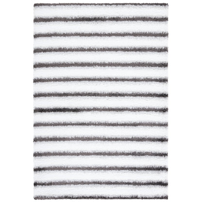 Tapis décoratif moderne SAFAVIEH en cuir shaggy fait main Doinita