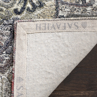 SAFAVIEH Tapis en laine à médaillon moderne Carlijn fait à la main