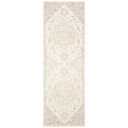Tapis en laine SAFAVIEH à micro-boucles, motif médaillon Gulseven, fait main