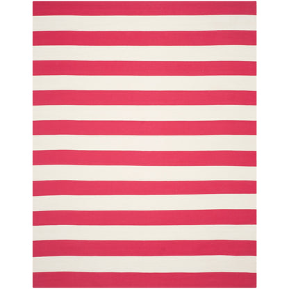 Tapis SAFAVIEH Montauk à rayures Geltrude en coton tissé plat fait main