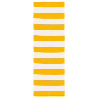 Tapis SAFAVIEH Montauk à rayures Geltrude en coton tissé plat fait main