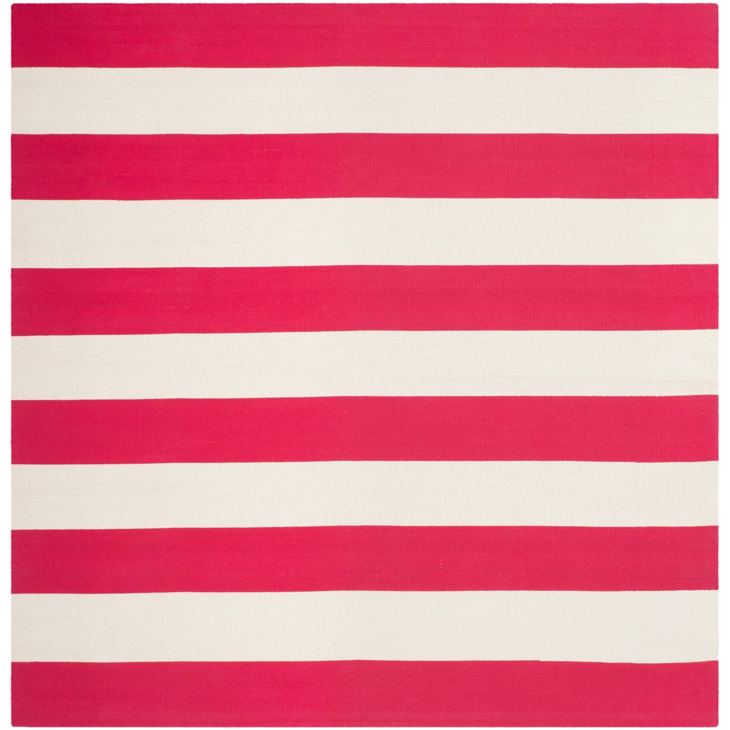 Tapis SAFAVIEH Montauk à rayures Geltrude en coton tissé plat fait main