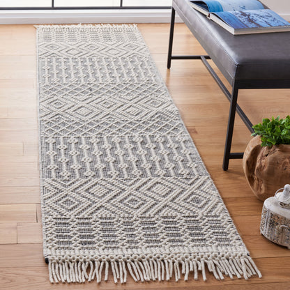Tapis à franges en laine Natura Estel fait main SAFAVIEH