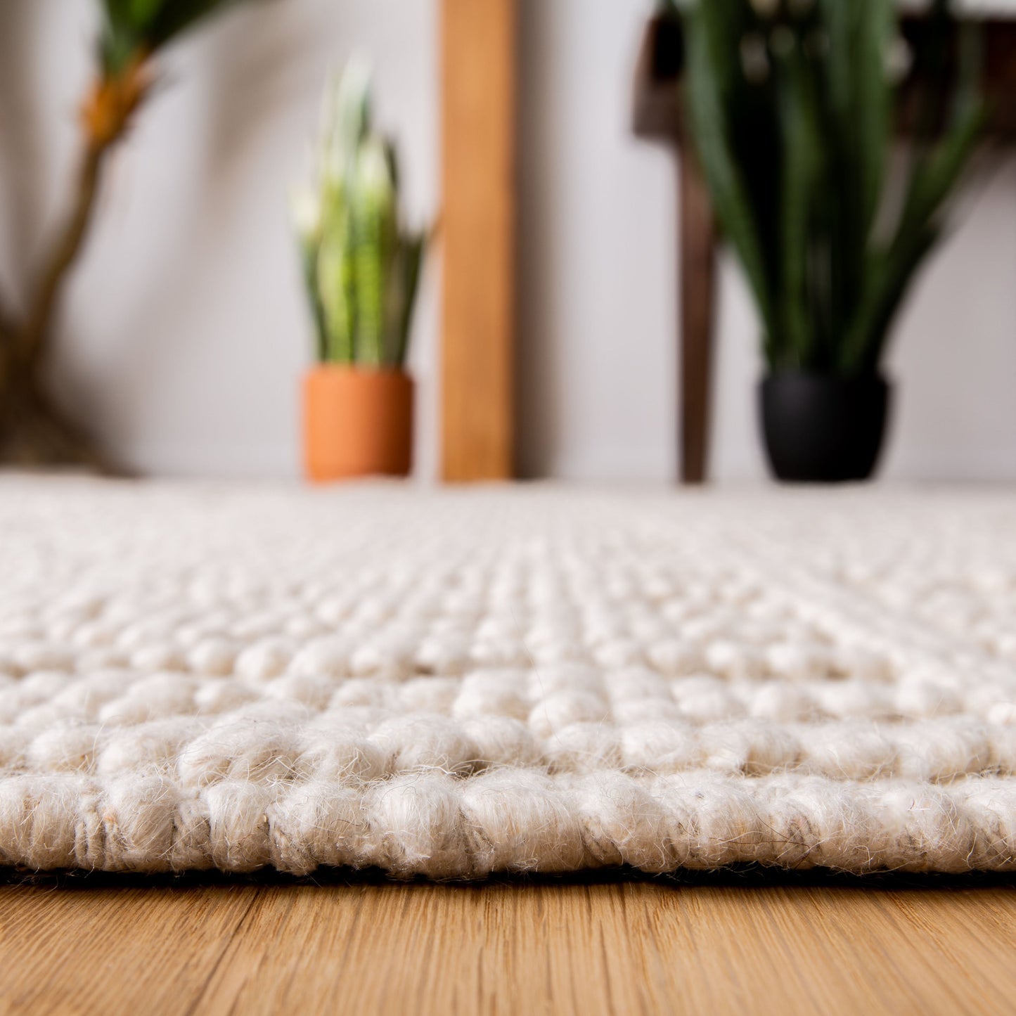 Tapis à franges en laine Natura Estel fait main SAFAVIEH