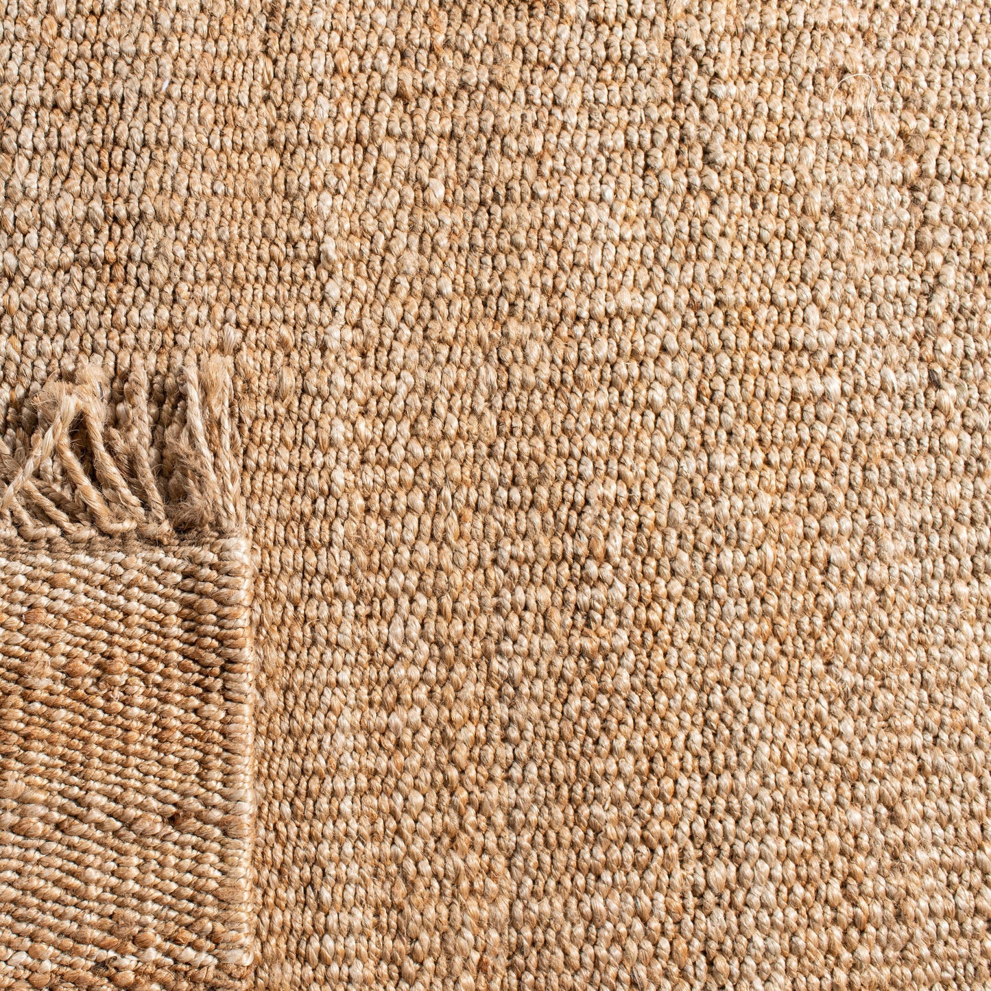 Tapis à franges en jute Eybjorg en fibres naturelles fait main SAFAVIEH