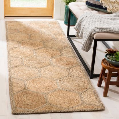 Tapis en jute alvéolé Nargiz en fibres naturelles, fait main, SAFAVIEH