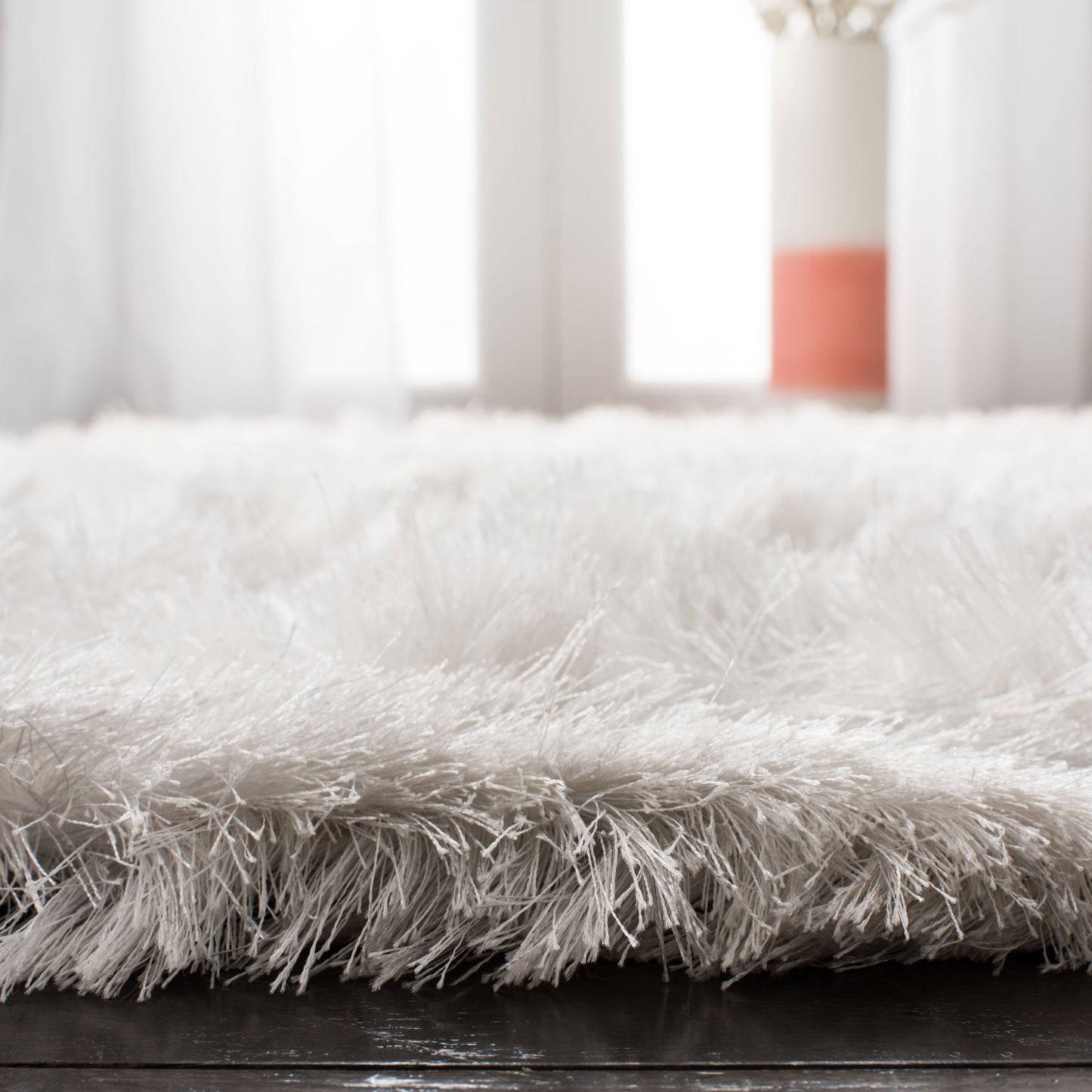 Tapis SAFAVIEH Ocean Shag Marilijn Glam fait main, épaisseur 6,35 cm (2,5 pouces).