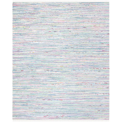 Tapis en coton à rayures scintillantes fait main SAFAVIEH