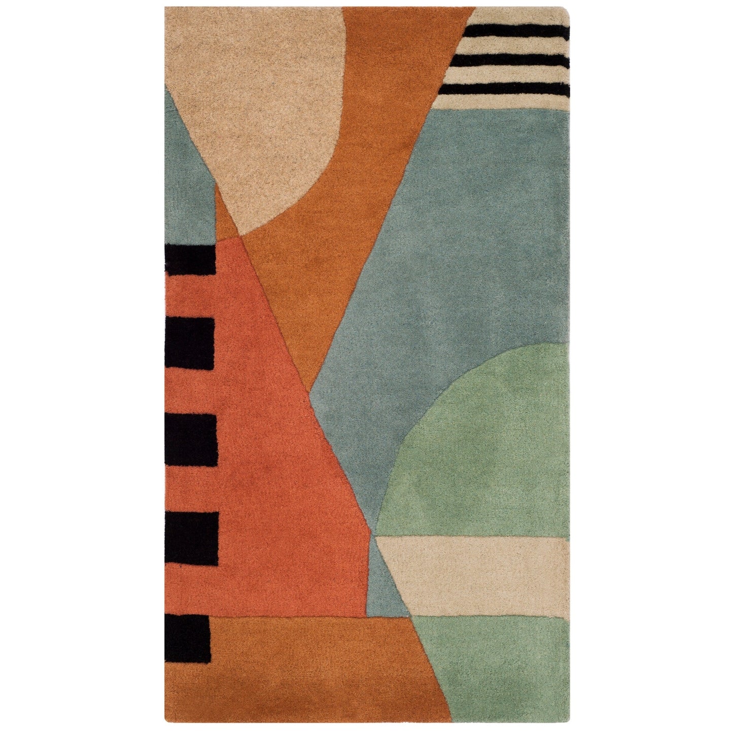 SAFAVIEH Fait main Rodeo Drive Willow Abstrait en laine moderne du milieu du siècle