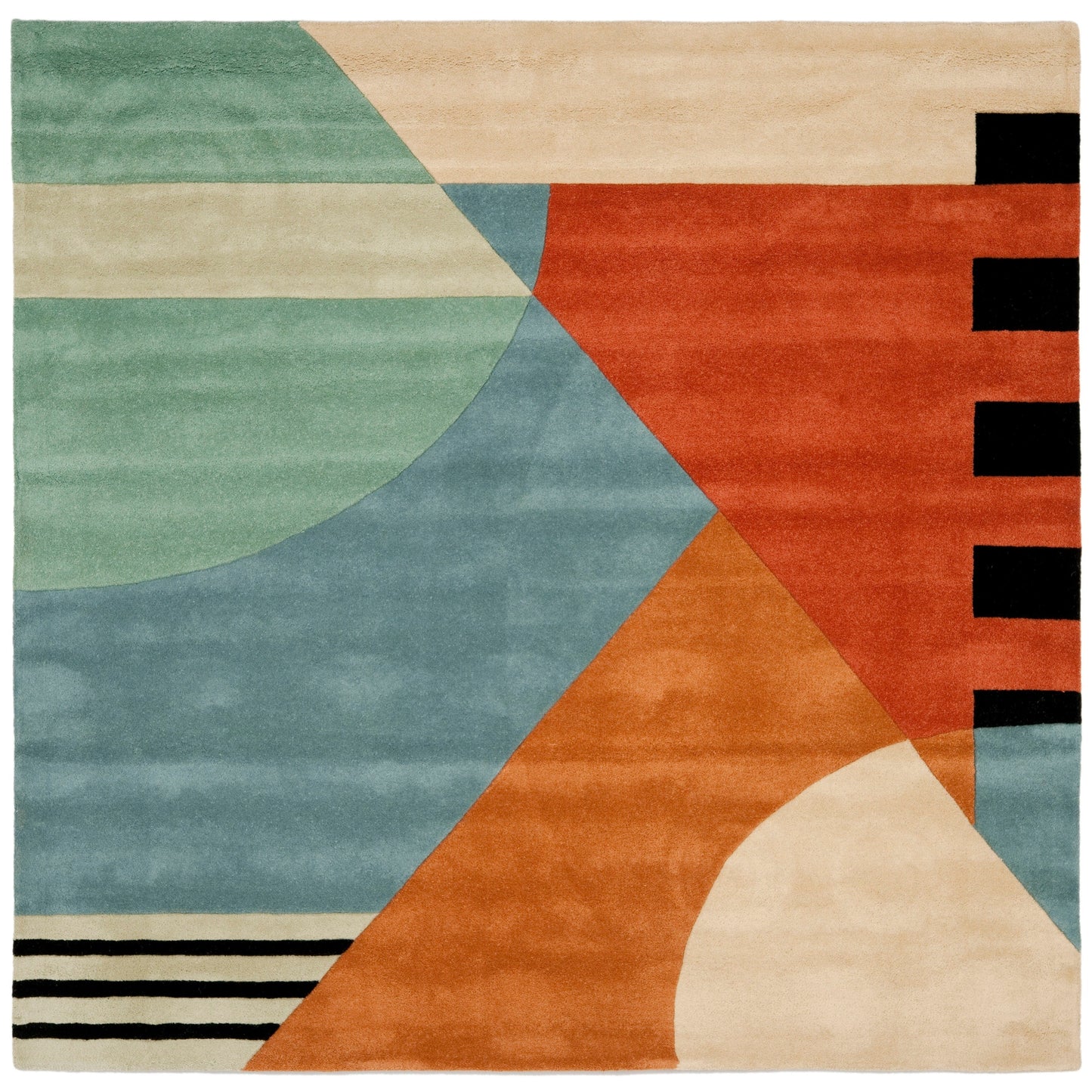 SAFAVIEH Fait main Rodeo Drive Willow Abstrait en laine moderne du milieu du siècle