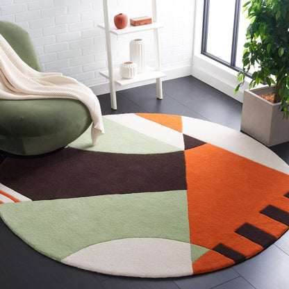 SAFAVIEH Fait main Rodeo Drive Willow Abstrait en laine moderne du milieu du siècle