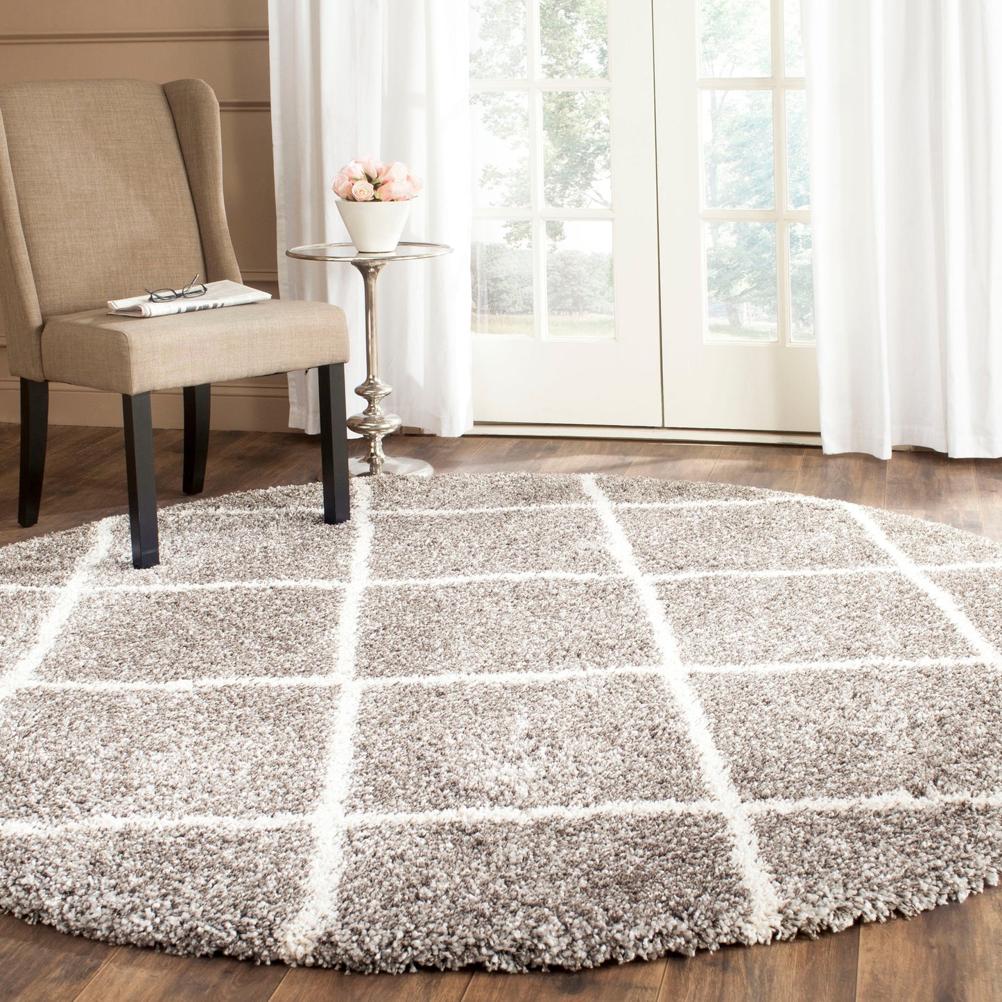 Tapis SAFAVIEH Hudson Shag Raili Diamond Trellis de 5 cm d'épaisseur