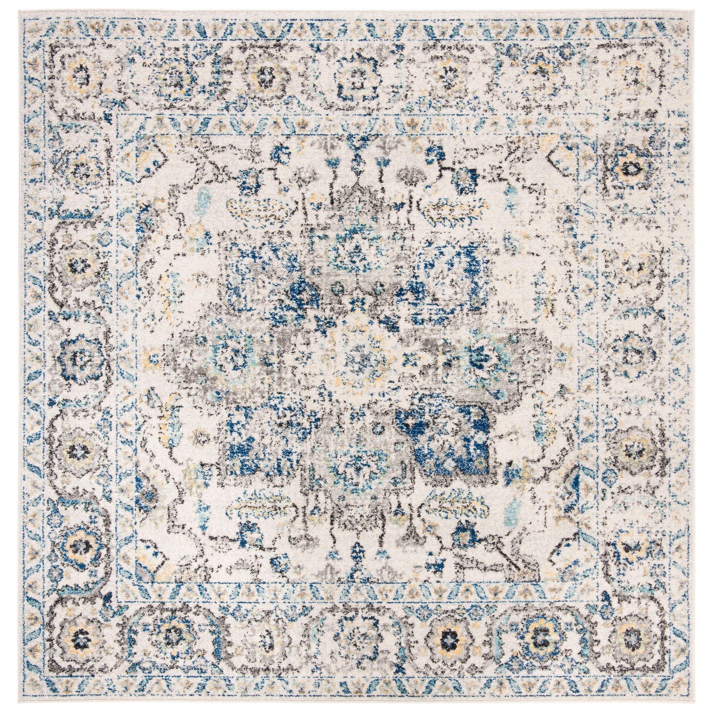 Tapis rustique vieilli SAFAVIEH Madison Delois Medallion à motif médaillon