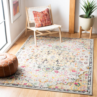 Tapis SAFAVIEH Madison Libusa Boho à médaillon vieilli