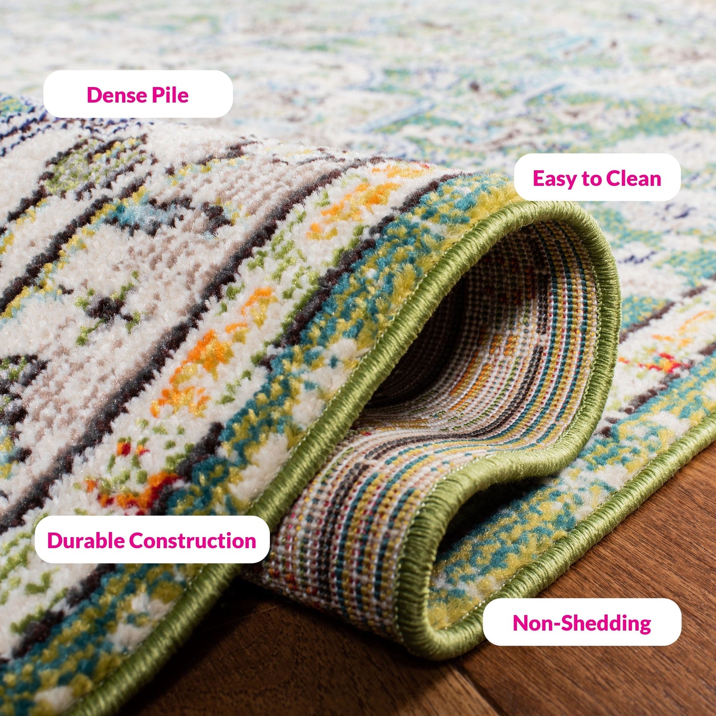 Tapis SAFAVIEH Madison Libusa Boho à médaillon vieilli