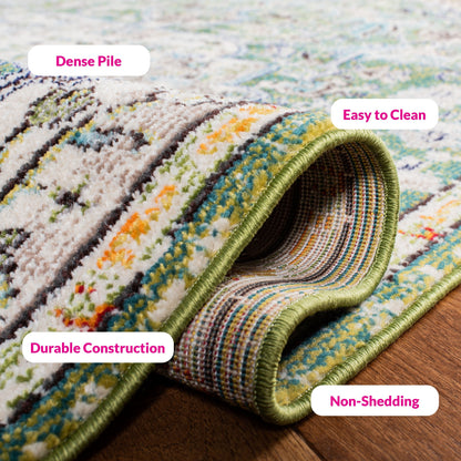 Tapis SAFAVIEH Madison Libusa Boho à médaillon vieilli