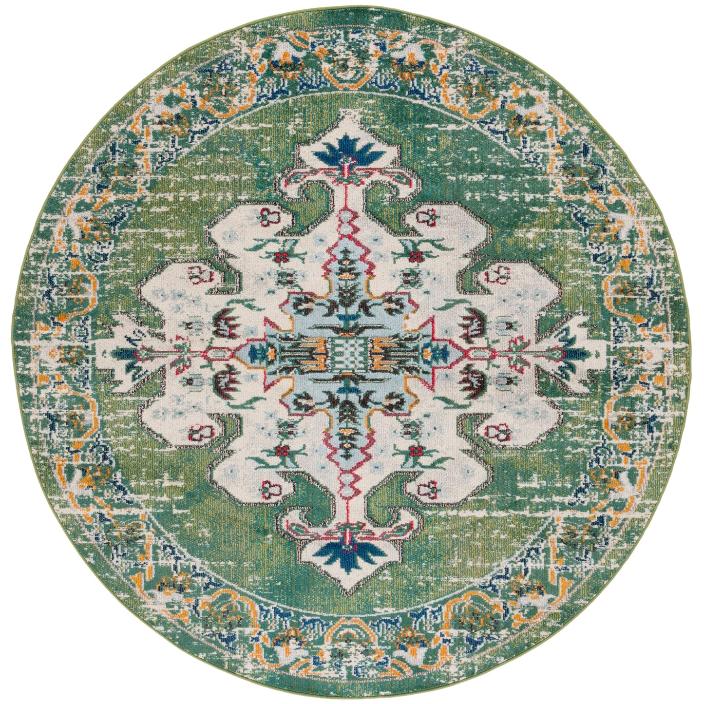 Tapis SAFAVIEH Madison Marilou Boho à médaillon vieilli