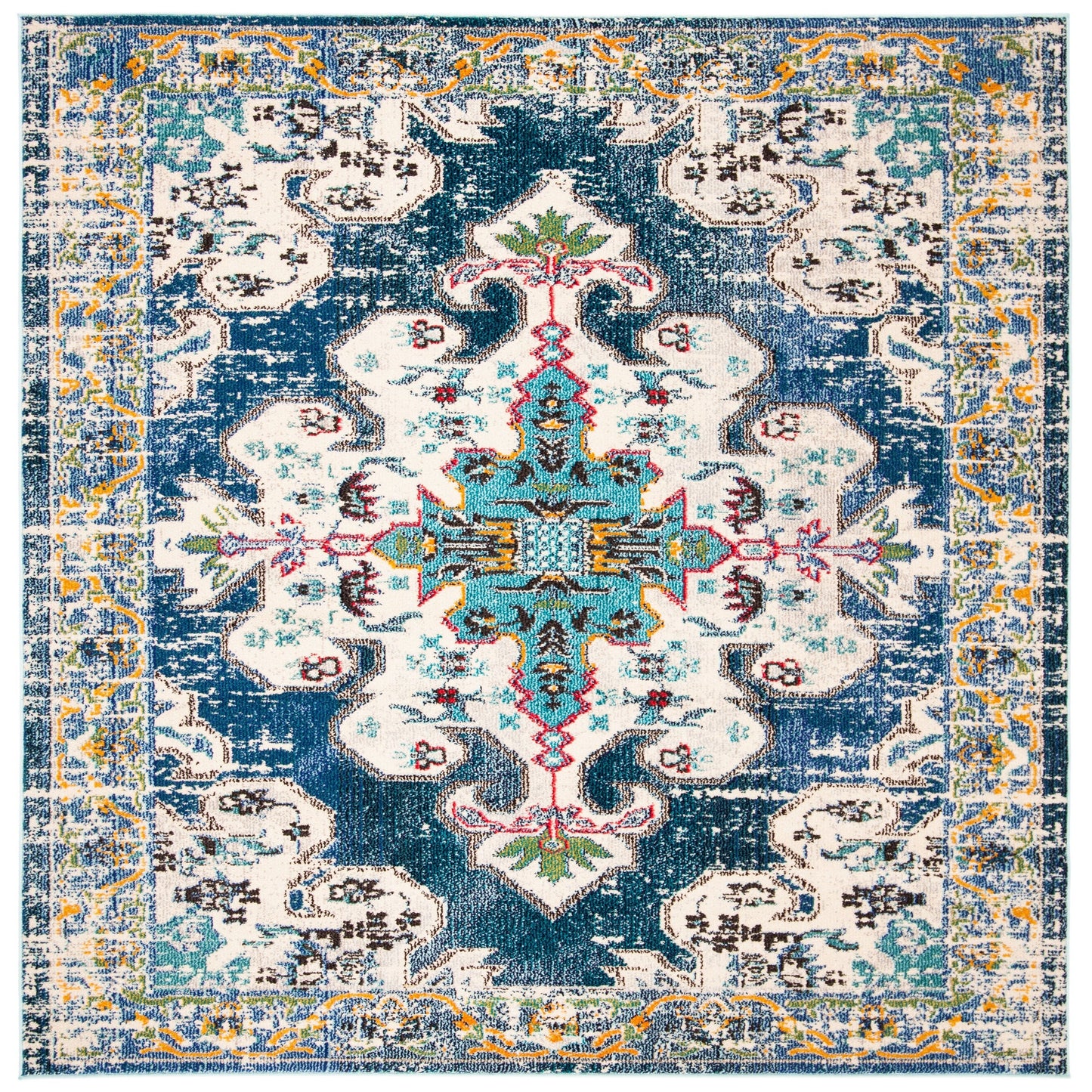 Tapis SAFAVIEH Madison Marilou Boho à médaillon vieilli