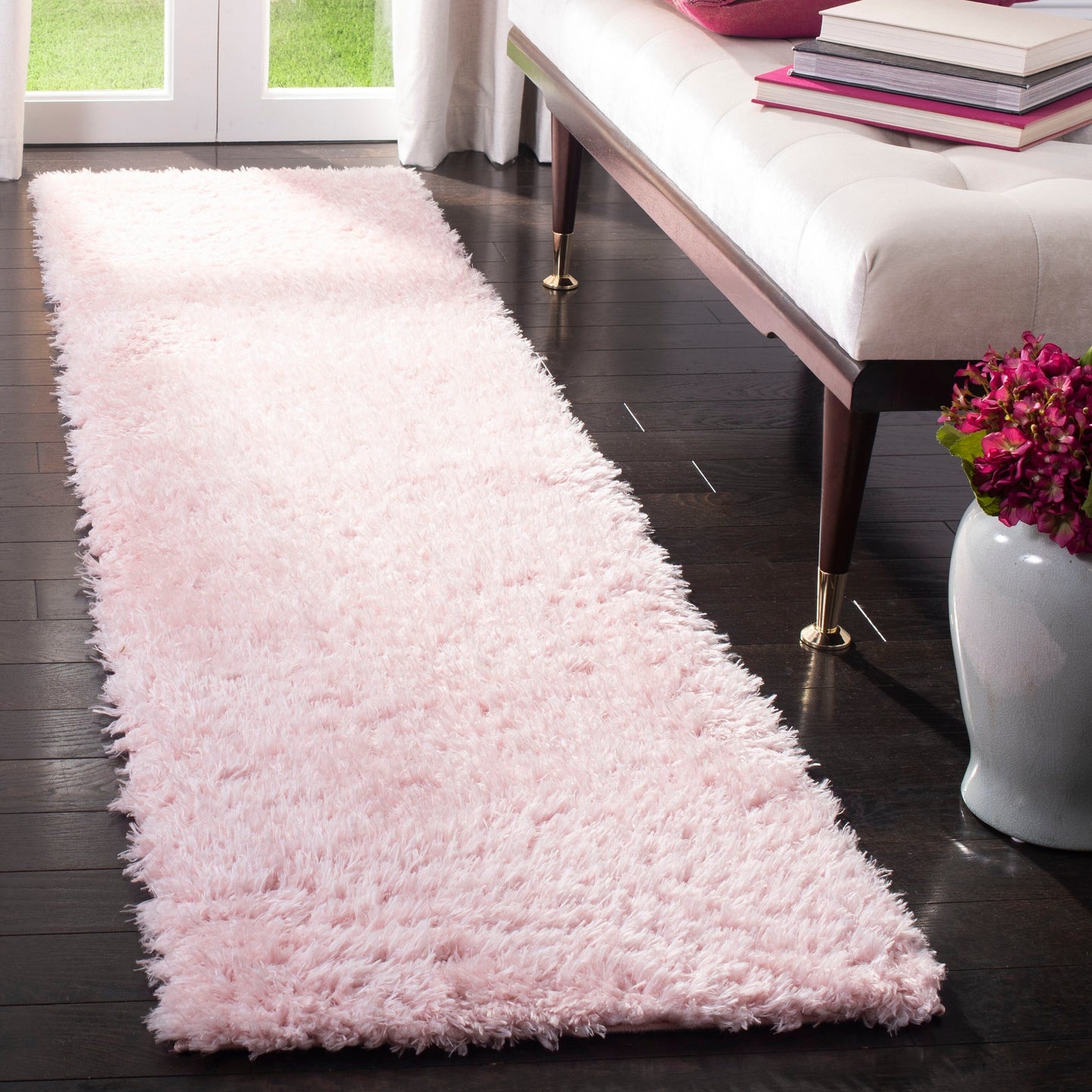 Tapis SAFAVIEH Madrid Shag Soledad uni de 5 cm d'épaisseur
