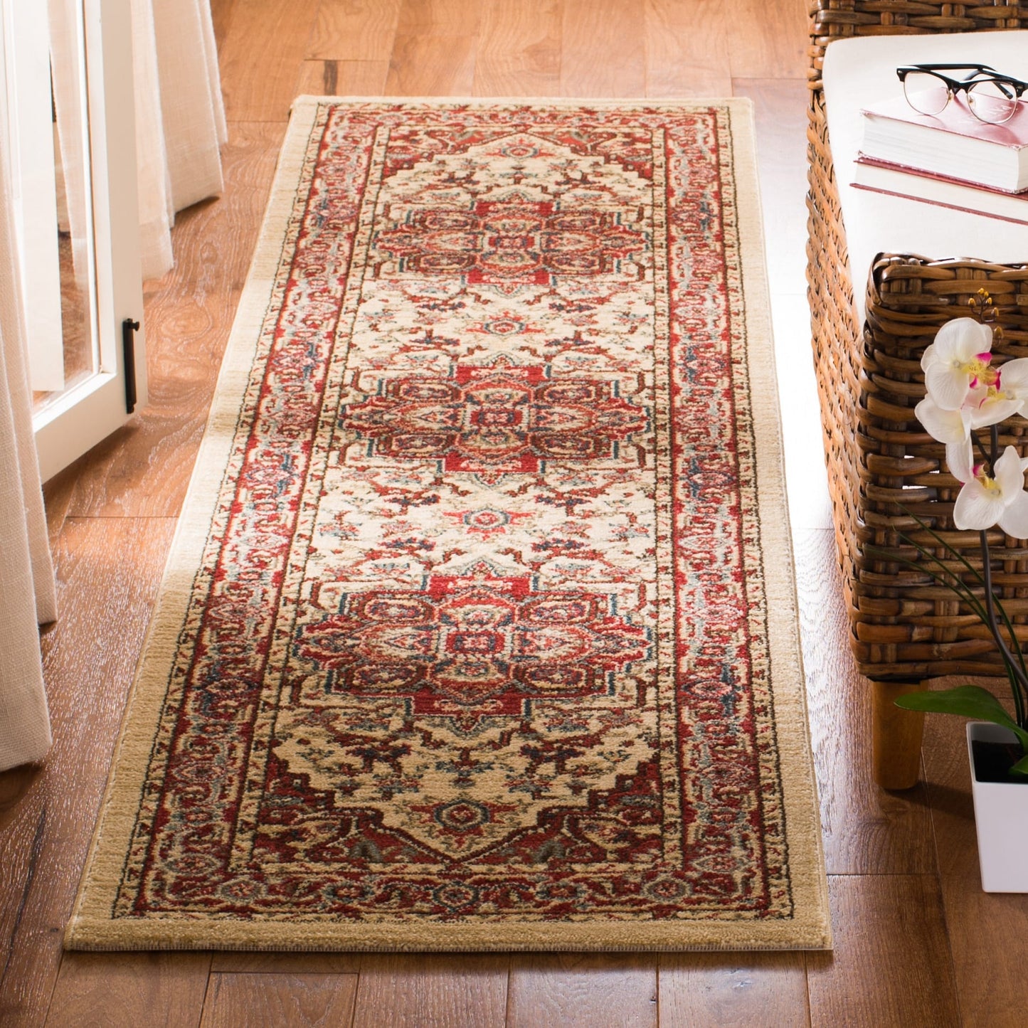 Tapis SAFAVIEH Mahal Beverley Traditionnel Grandeur Rouge/Naturel