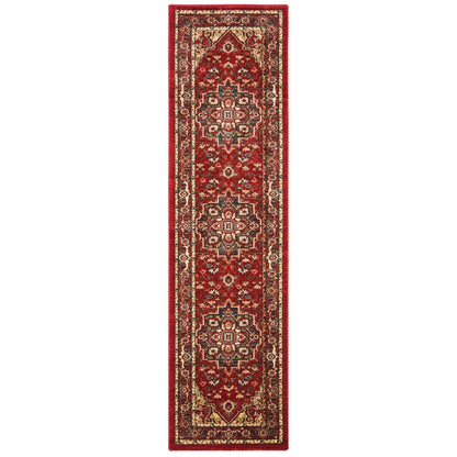 Tapis SAFAVIEH Mahal Beverley Traditionnel Grandeur Rouge/Naturel