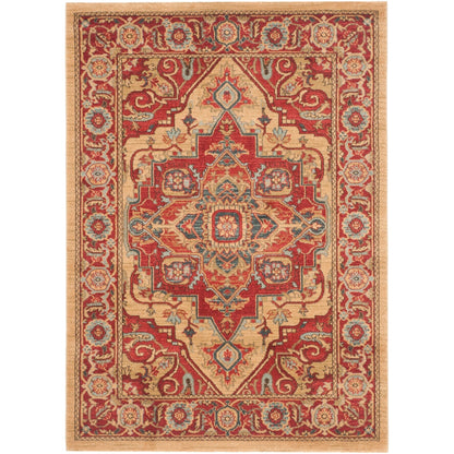 Tapis SAFAVIEH Mahal Beverley Traditionnel Grandeur Rouge/Naturel