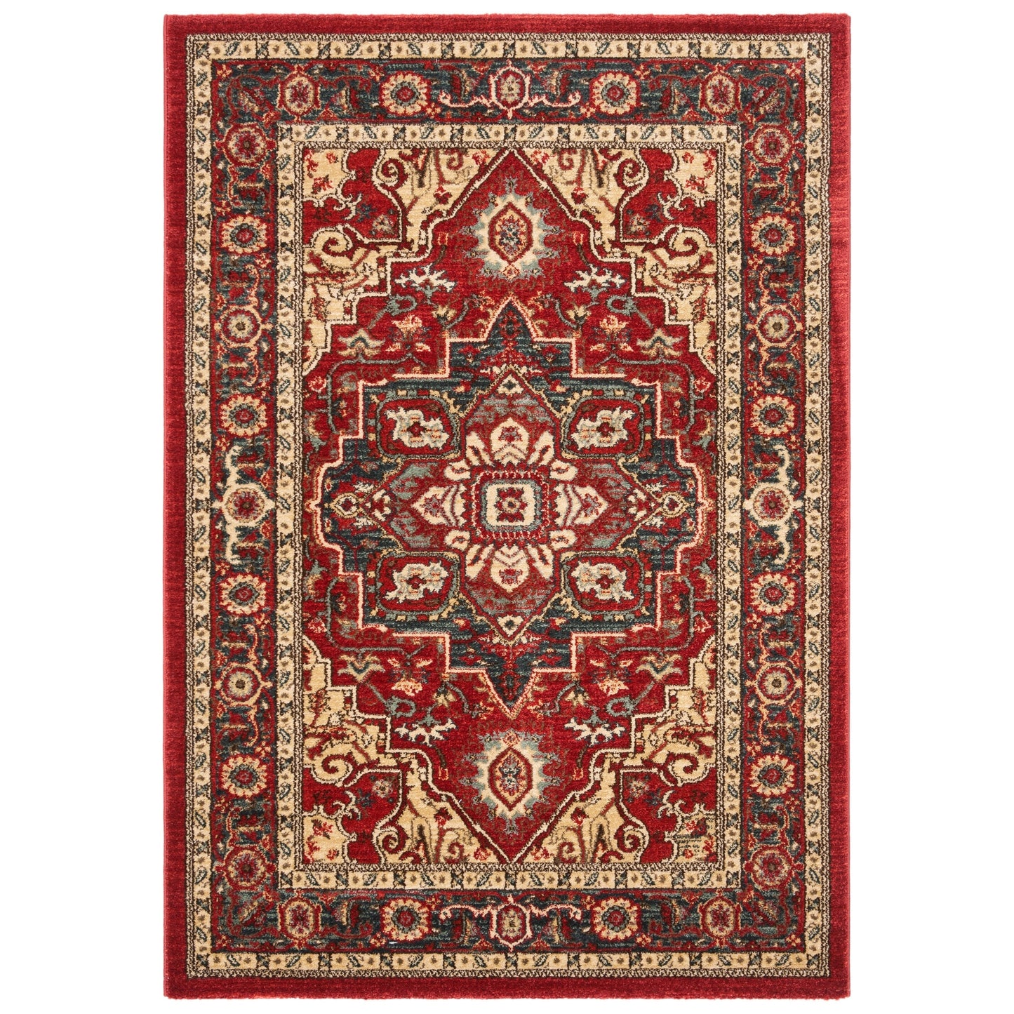 Tapis SAFAVIEH Mahal Beverley Traditionnel Grandeur Rouge/Naturel