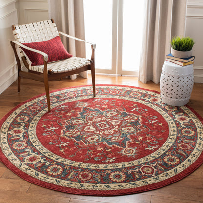Tapis SAFAVIEH Mahal Beverley Traditionnel Grandeur Rouge/Naturel