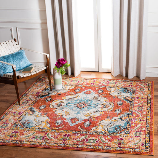 Tapis SAFAVIEH Monaco Océane Boho à médaillon vieilli