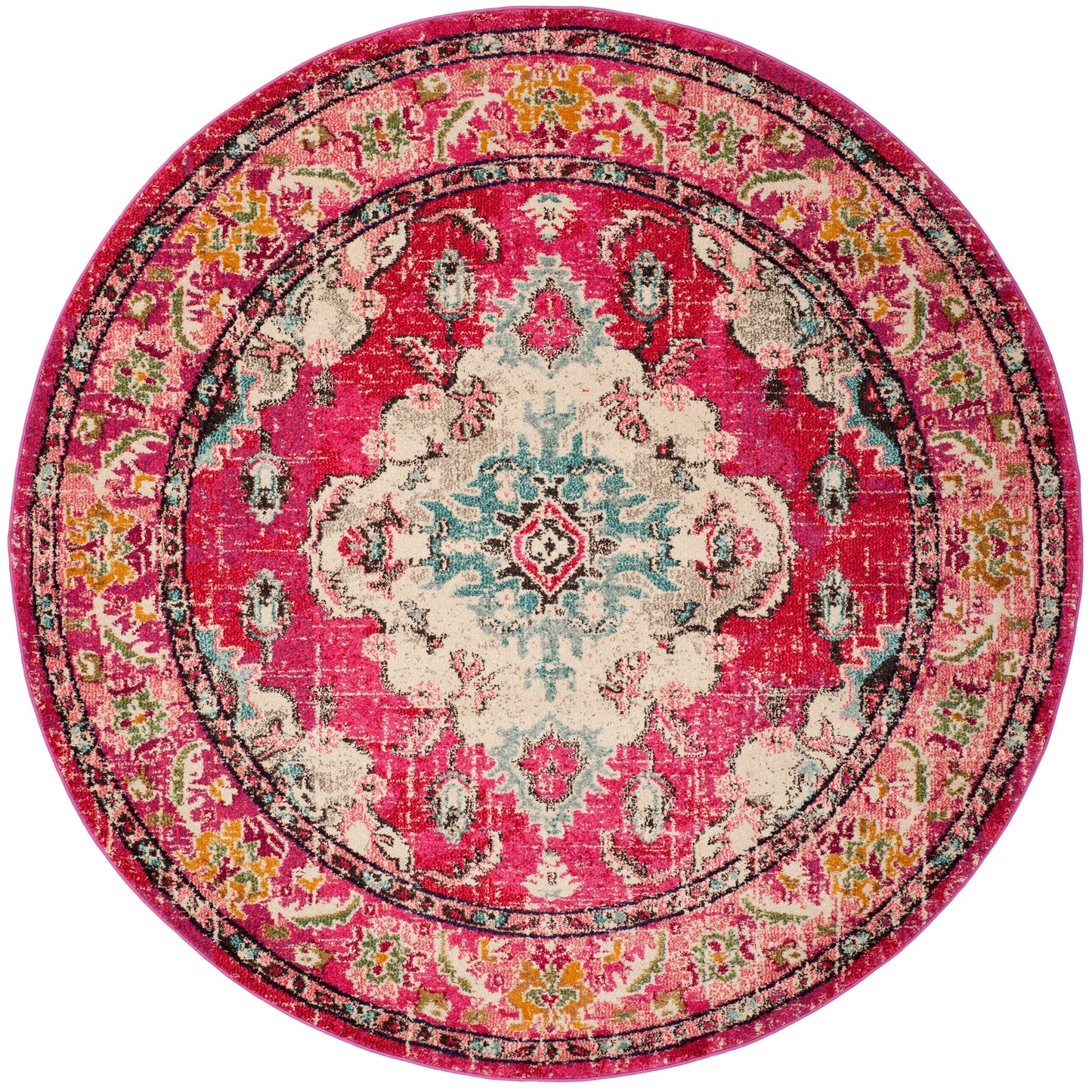 Tapis SAFAVIEH Monaco Océane Boho à médaillon vieilli