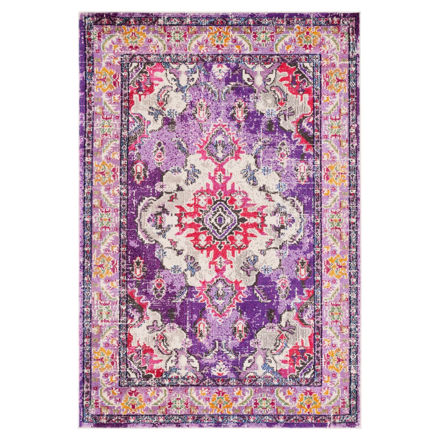 Tapis SAFAVIEH Monaco Océane Boho à médaillon vieilli