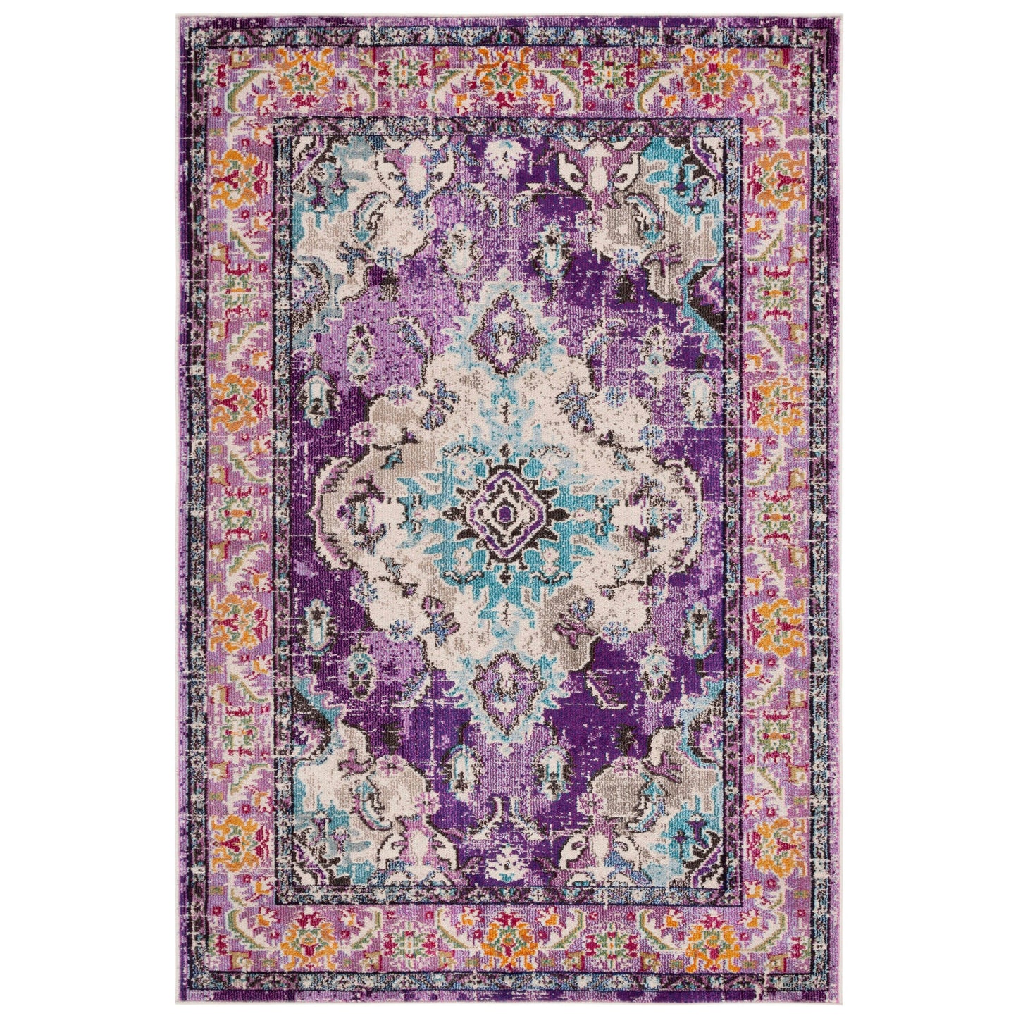 Tapis SAFAVIEH Monaco Océane Boho à médaillon vieilli