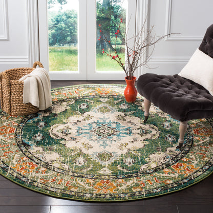 Tapis SAFAVIEH Monaco Océane Boho à médaillon vieilli