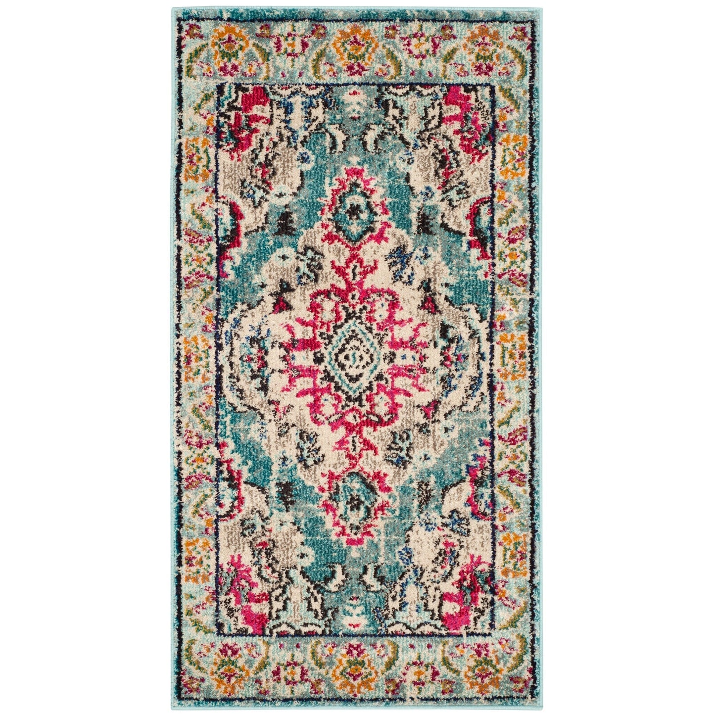 Tapis SAFAVIEH Monaco Océane Boho à médaillon vieilli
